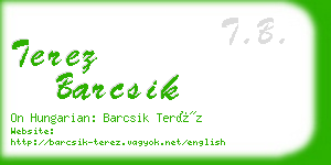 terez barcsik business card